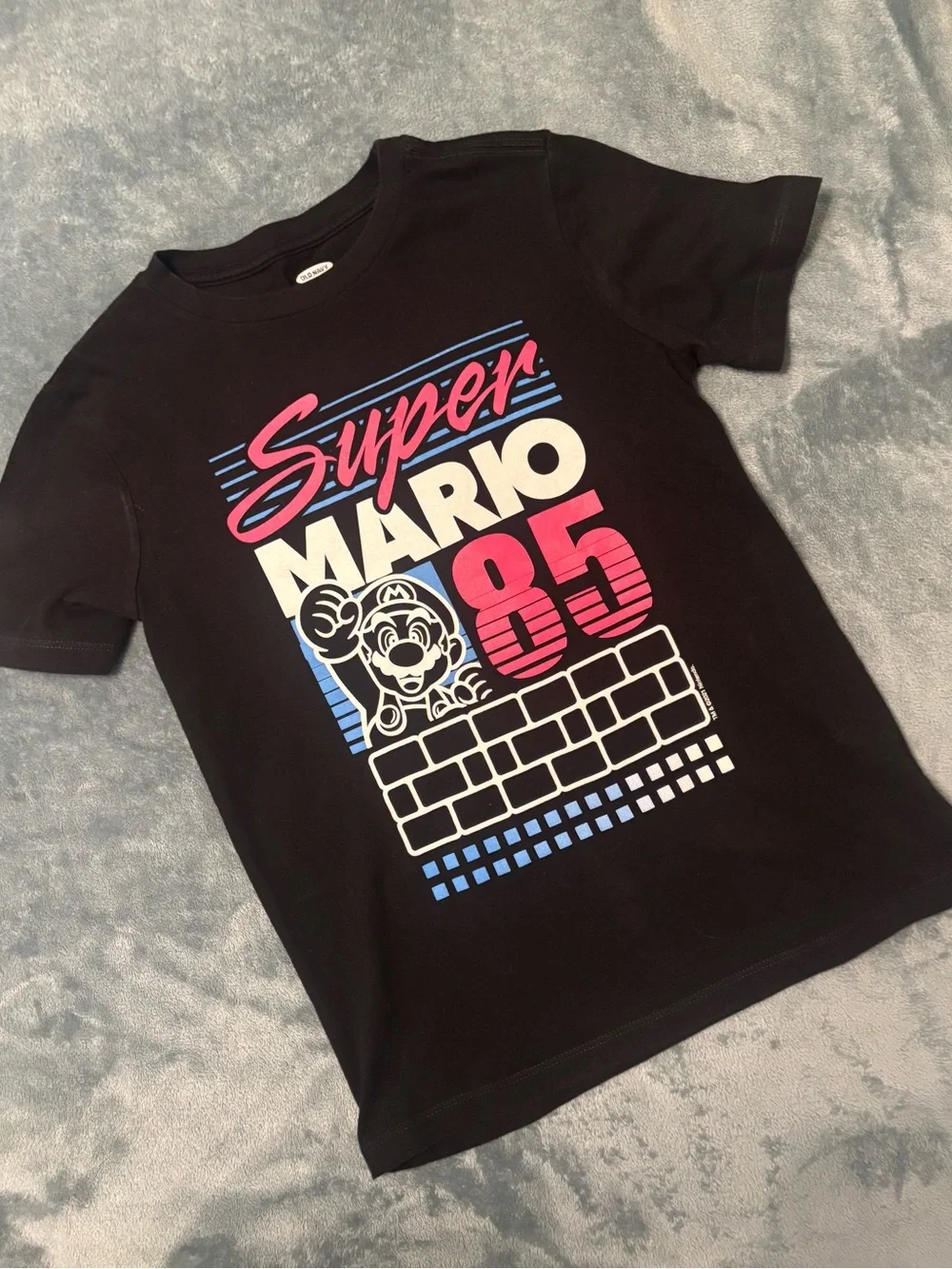 Old Navy Nintendo Super Mario 85 Black T-Shirt / Youth Medium